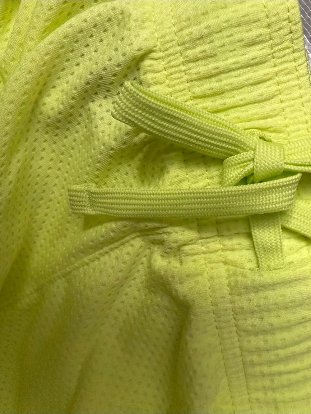 Athletic Works Neon Yellow/Lime Drawstring Mesh Basketball Shorts Men’s M NEW - Picture 7 of 14